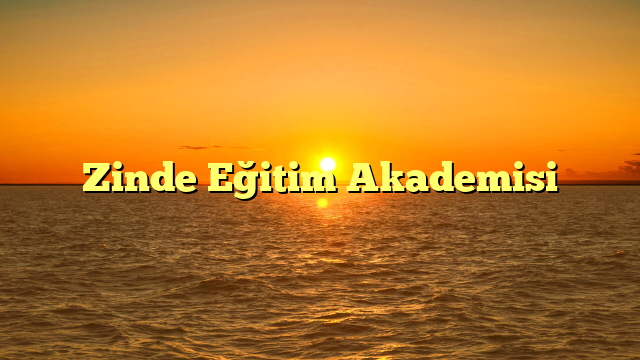 Zinde Eğitim Akademisi